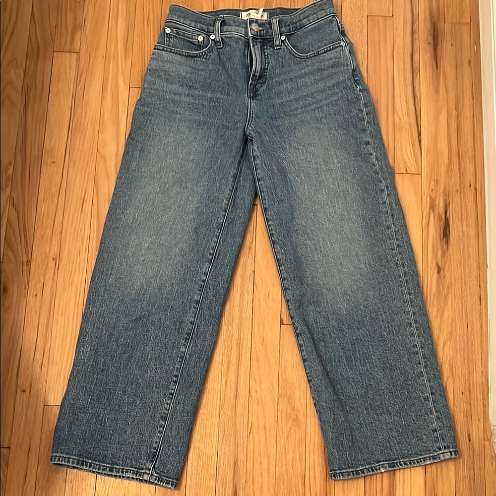 Madewell The Perfect Vintage Wide-Leg Jean size 26 Petite.